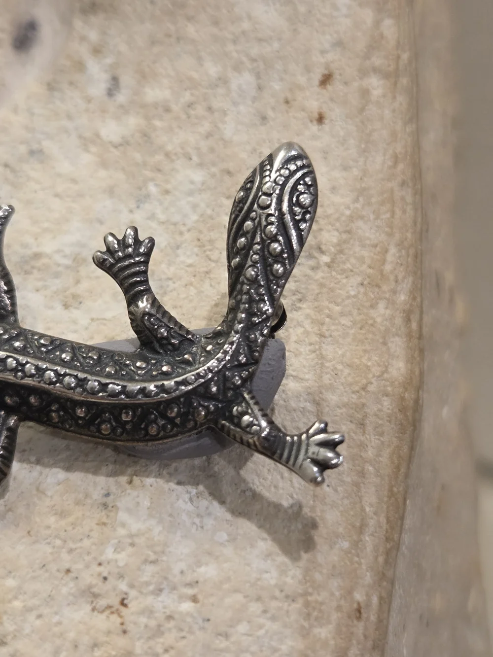 Vintage Sterling Silver Lizard Pin/Brooch 2